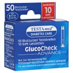Testamed Glucocheck Advance 50 Teststreifen mit 10 Lanzetten – PZN 13331394 (PZN 13331394)