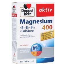 Doppelherz aktiv Magnesium 400 mg + B1 + B6 + B12 + Folsäure (PZN 07625045)