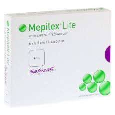 MEPILEX Lite Schaumverband 6x8,5 cm steril (PZN 11134353)