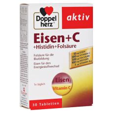 Doppelherz aktiv Eisen + C + Histidin + Folsäure (PZN 02483072)
