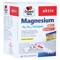 Doppelherz aktiv Magnesium 400 + B6 + B12 + Folsäure Direkt (PZN 11616135)