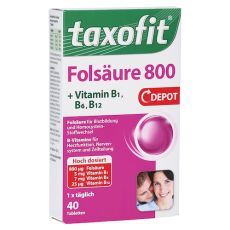Taxofit Folsäure 800 Depot Tabletten (PZN 12550705)
