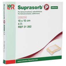 SUPRASORB P PU-Schaumv.selbstklebend 15x15 cm (PZN 09442076)