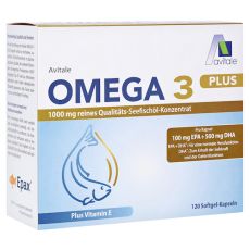 OMEGA-3 plus 1.000 mg DHA 500 mg/EPA 100 mg+Vit.E (PZN 16804048)