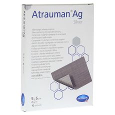 ATRAUMAN Ag 5x5 cm steril Kompressen (PZN 08453965)