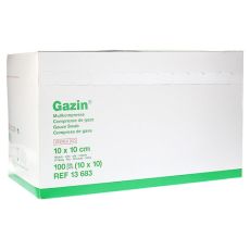 GAZIN Mullkomp.10x10 cm steril 16fach (PZN 01670151)