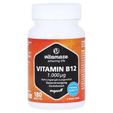 VITAMIN B12 1.000 µg hochdosiert vegan Tabletten (PZN 12580592)