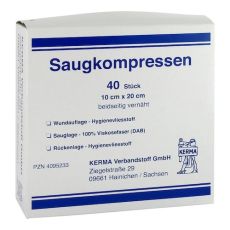 SAUGKOMPRESSEN unsteril 10x20 cm (PZN 04095233)