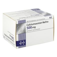 CALCIUMACETAT NEFRO 500 mg Filmtabletten (PZN 04133212)