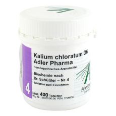 BIOCHEMIE Adler 4 Kalium chloratum D 6 Tabletten (PZN 02726936)