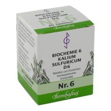 BIOCHEMIE 6 Kalium sulfuricum D 6 Tabletten (PZN 03420197)