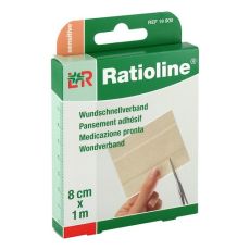 RATIOLINE sensitive Wundschnellverband 8 cmx1 m (PZN 01805177)