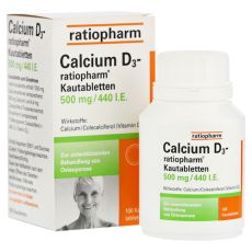 Calcium D3-ratiopharm 500mg/440 I.E. (PZN 10409977)