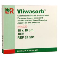 VLIWASORB superabsorb.Saugkomp.steril 10x10 cm (PZN 05974681)