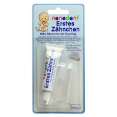 NENEDENT Baby Erstes Zähnchen Zahncr.+Fingerling (PZN 09521114)