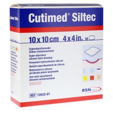 CUTIMED Siltec Schaumverb.10x10 cm sanft haftend (PZN 08454321)