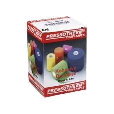 PRESSOTHERM Kohäsive Bandage 8 cmx4 m gelb (PZN 02002434)