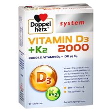 Doppelherz Vitamin D3 2000+K2 System Tabletten (PZN 14063814)