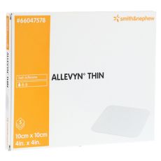 ALLEVYN Thin 10x10 cm dünne Wundauflage (PZN 11034114)