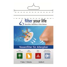 FILTER YOUR LIFE Nasenfilter f.Allergiker Gr.S (PZN 14186675)