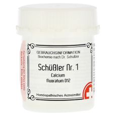 SCHÜSSLER Nr.1 Calcium fluoratum D 12 Tabletten (PZN 10990357)