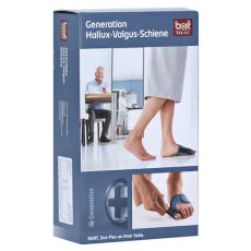 BORT Generation Hallux-Valgus Schiene li.Gr.1 blau (PZN 13911795)