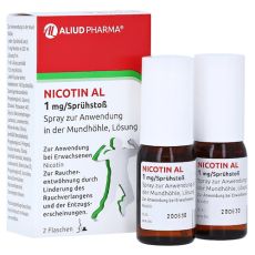 NICOTIN AL 1 mg/Sprühstoß Spray z.Anw.i.d.Mundhö. (PZN 16086334)