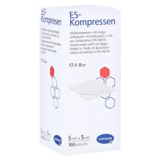 ES-KOMPRESSEN unsteril 5x5 cm 8fach (PZN 13652974)