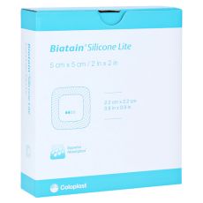 BIATAIN Silicone Lite Schaumverband 5x5 cm (PZN 11485986)