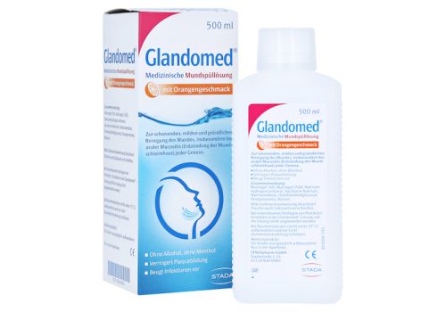 Glandomed Medizinische Mundspüllösung mit Orangengeschmack – PZN 02562280 (PZN 02562280)