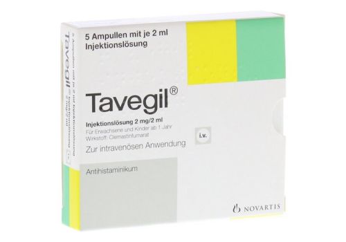 TAVEGIL Injektionslösung 2 mg/2 ml Ampullen – PZN 10130643 (PZN 10130643)