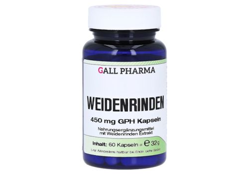 WEIDENRINDEN 450 mg GPH Kapseln – PZN 15294763 (PZN 15294763)