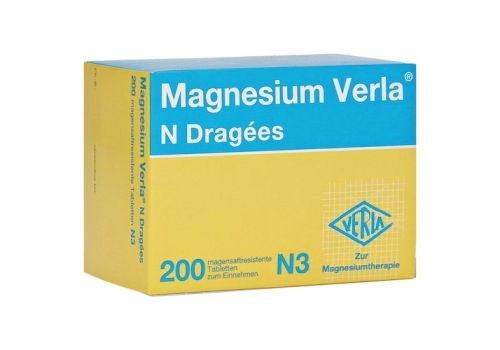 Magnesium Verla N Dragees – PZN 04911945 (PZN 04911945)