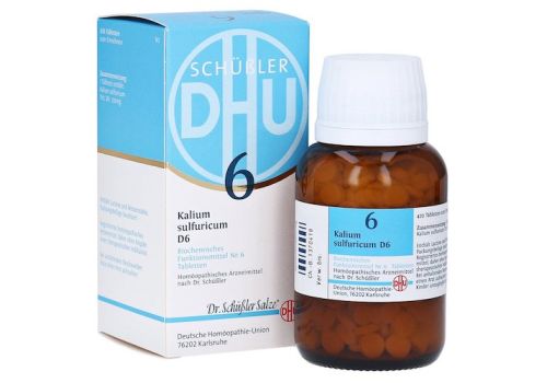 BIOCHEMIE DHU 6 Kalium sulfuricum D 6 Tabletten – PZN 06584108 (PZN 06584108)