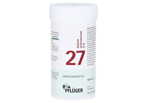 BIOCHEMIE Pflüger 27 Kalium bichromicum D 6 Tabl. – PZN 05919268 (PZN 05919268)