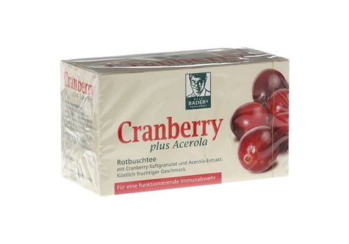 CRANBERRY ACEROLA Baders Filterbeutel – PZN 06919307 (PZN 06919307)