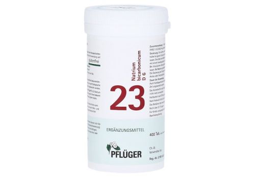 BIOCHEMIE Pflüger 23 Natrium bicarbonicum D 6 Tab. – PZN 06322851 (PZN 06322851)