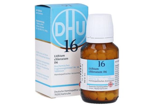 BIOCHEMIE DHU 16 Lithium chloratum D 6 Tabletten – PZN 02581188 (PZN 02581188)