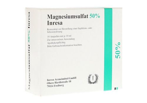 Magnesiumsulfat 50% Inresa – PZN 06417439 (PZN 06417439)