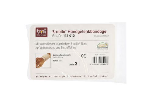 BORT Stabilo Handgelenkbandage Gr.3 haut – PZN 03537226 (PZN 03537226)