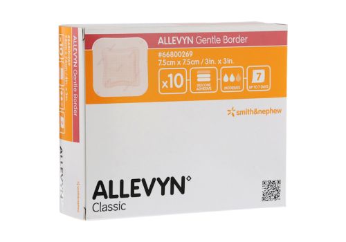 ALLEVYN Gentle Border 7,5x7,5 cm Schaumverb. – PZN 12561287 (PZN 12561287)