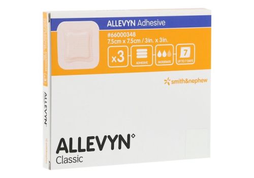 ALLEVYN Adhesive 7,5x7,5 cm haftende Wundauflage – PZN 10914451 (PZN 10914451)