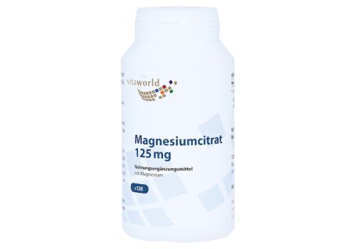 MAGNESIUMCITRAT 125 mg Kapseln – PZN 09942376 (PZN 09942376)