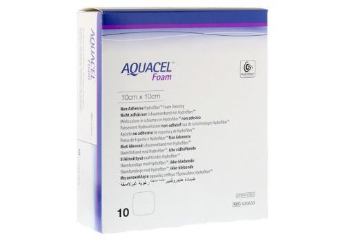 AQUACEL Foam nicht adhäsiv 10x10 cm Verband – PZN 08999799 (PZN 08999799)