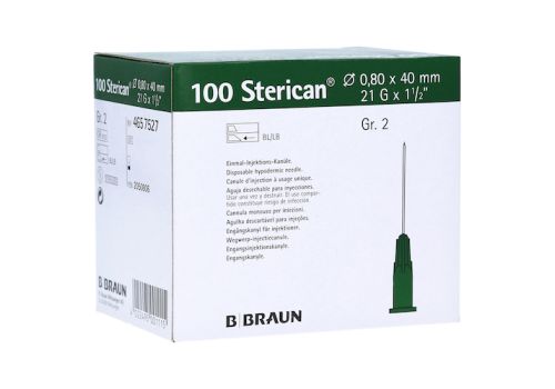 Sterican Kanüle 0,80x40 mm Gr. 2 grün – PZN 02050806 (PZN 02050806)