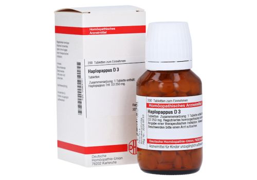 HAPLOPAPPUS D 3 Tabletten – PZN 02924151 (PZN 02924151)