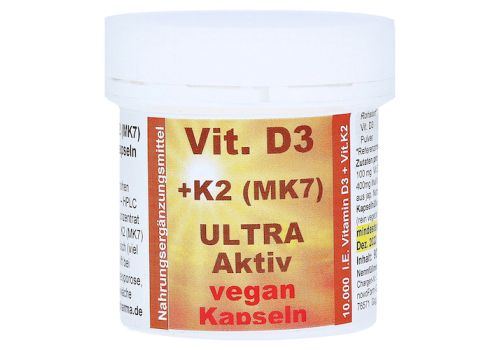 VIT.D3+K2 Ultra Aktiv 10.000 I.E. Kapseln – PZN 13418698 (PZN 13418698)