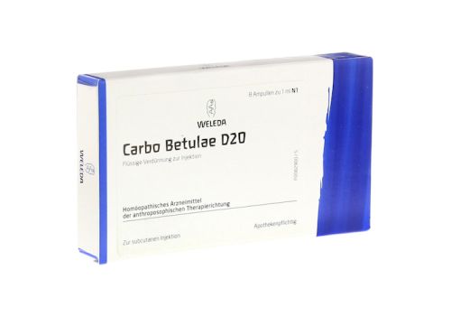 CARBO BETULAE D 20 Ampullen – PZN 01620124 (PZN 01620124)