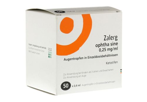 Zalerg ophtha sine 0,25mg/ml Augentropfen – PZN 04701159 (PZN 04701159)