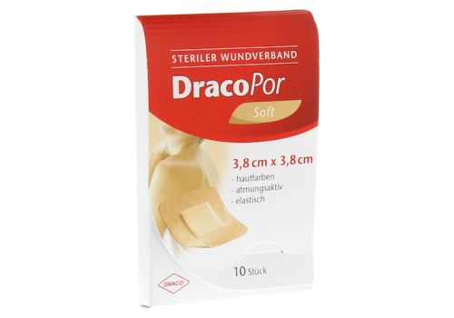 DRACOPOR Wundverband 3,8x3,8 cm steril hautfarben – PZN 10713824 (PZN 10713824)